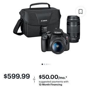 Canon Camera (Barely Used, Excellent Condition).